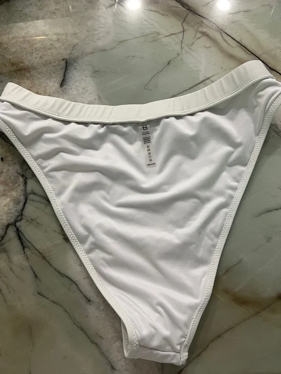 White Cutout High-Waist Bikini Set - Women Swim - Picture 10 of 12